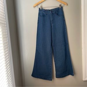 American Bazi High Rise Skinny Flare Jeans Pants